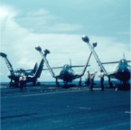 2-004 [Flight Deck - F9F-2 Panther Jets]